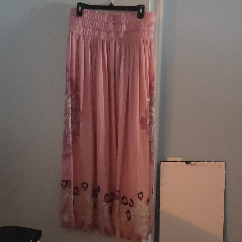 Pink Floral Women's Skirt